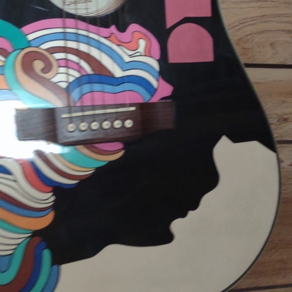 Hand painted guitar - Picture 2 of 2